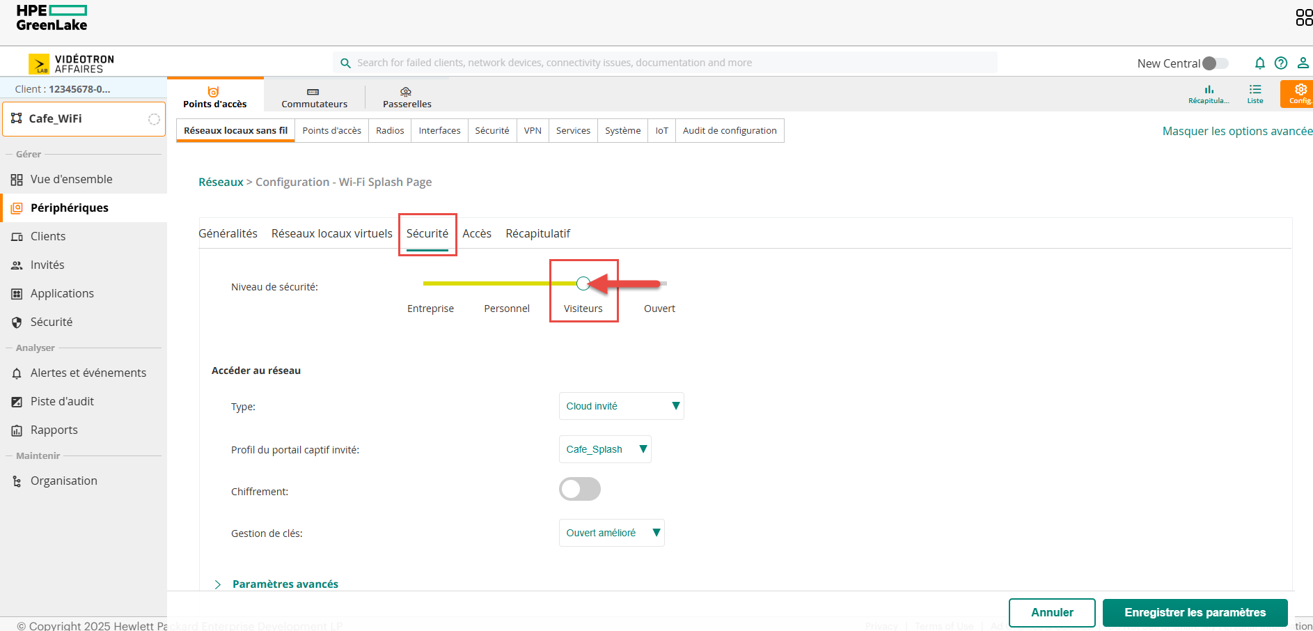 Aruba HPE - default Guests Guest Access Splash Pages Localisation