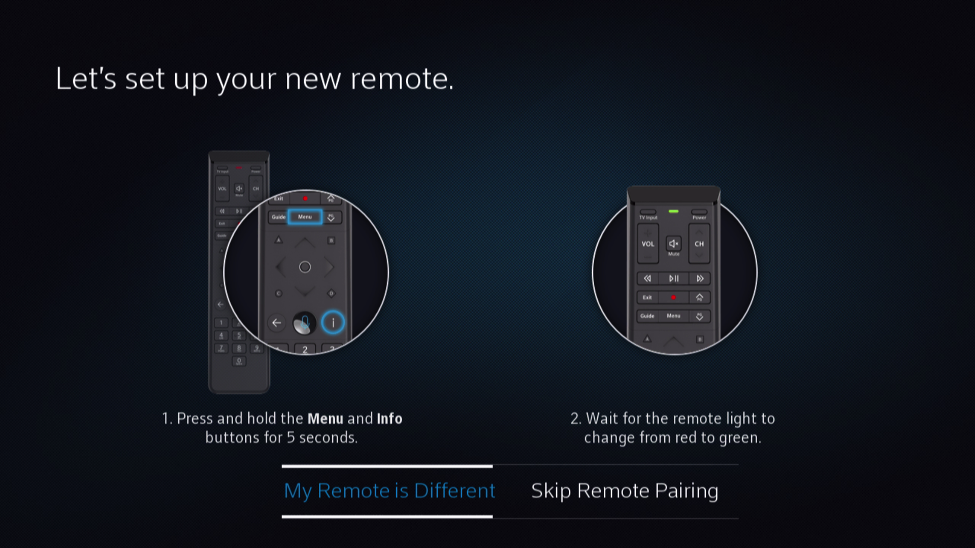 auto install terminal configurer telecommande