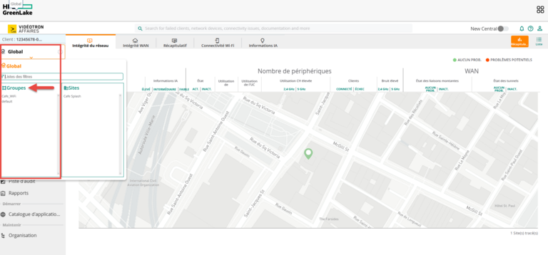 Aruba HPE - default Global Groupes Récapitulatif