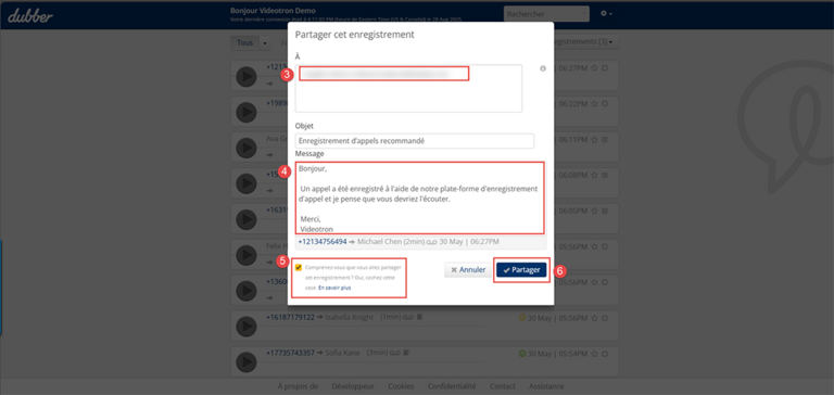 Dubber Partager cet enregistrement