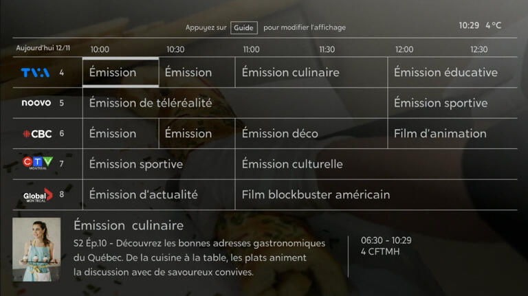 Guide horaire