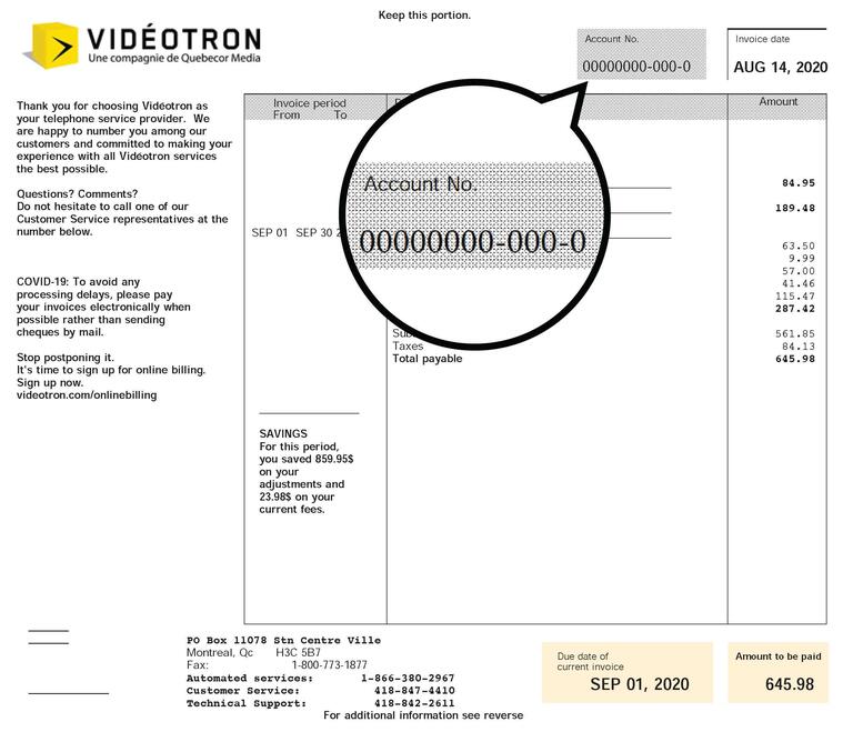Invoice Business number EN