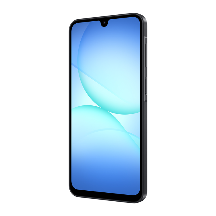 Samsung Galaxy A17 Noir Vue de côté avec bouton volumes
