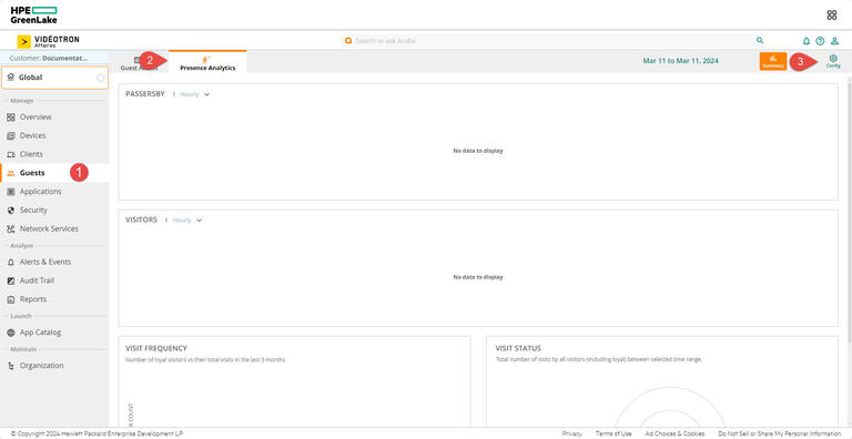 Aruba HPE - Guests Presence Analytics