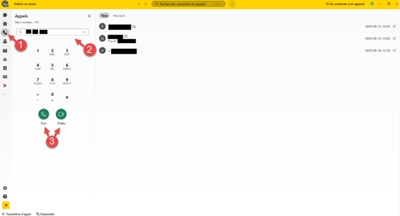 Webex Guide Appels 1 2 3 