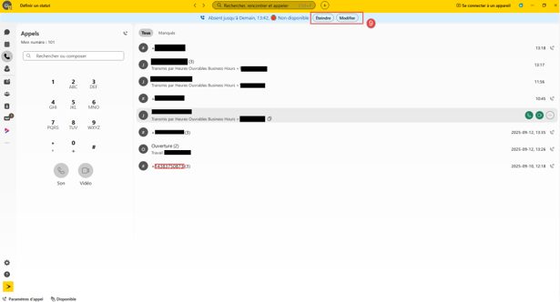 Webex Guide Utilisateur Renvoi Appels Éteindre Modifier 9
