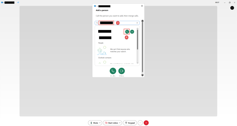 Webex Guide utilisateur Conférence ajouter une personne 3 4