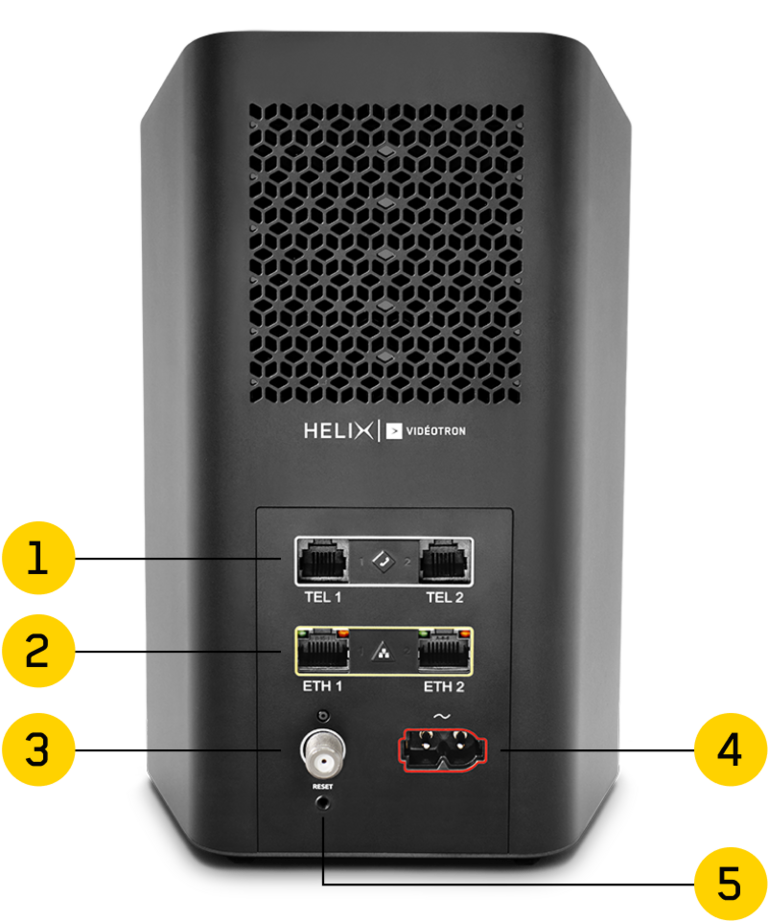 Borne Helix Fi - Vue de derrière