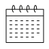 icone calendrier rich text