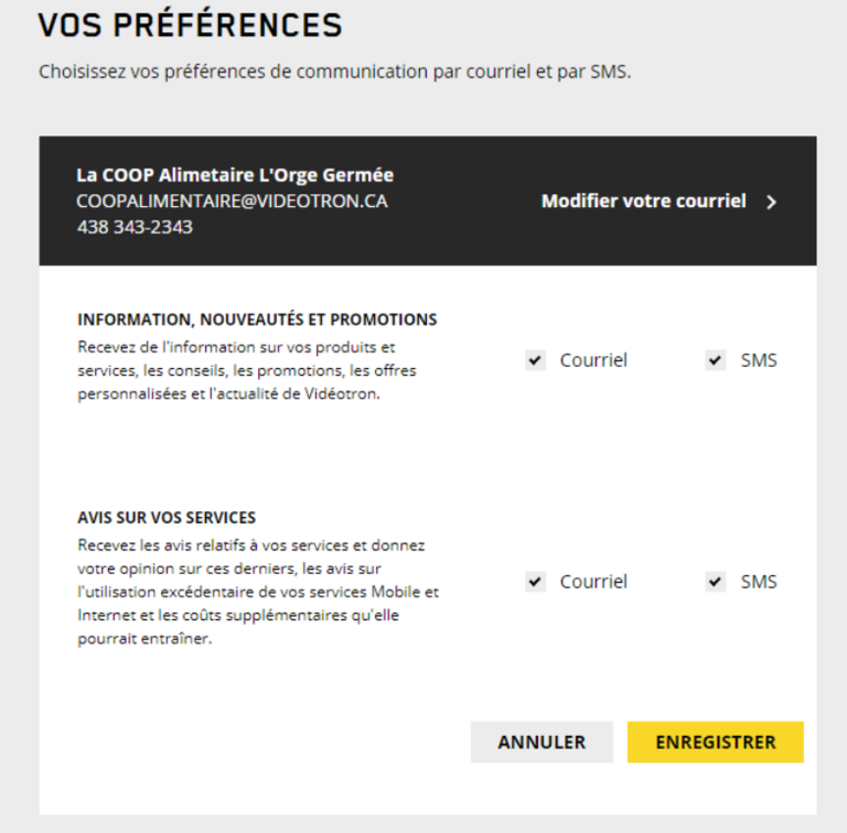 Vos préférences - Legal Affaires