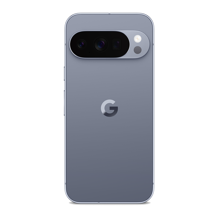 Google Pixel 10 Moonstone Pro vue de dos avec appareil photo et logo Google
