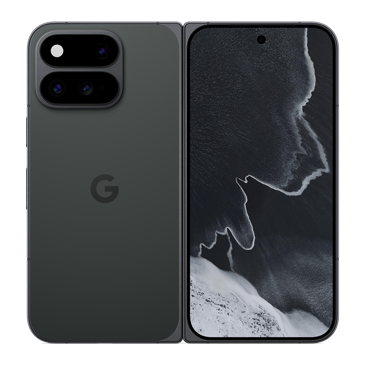 Google Pixel 11 Pro Fold Noir volcanique vue avant et arrière