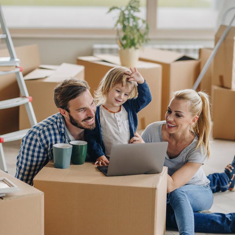 Famille déménagement