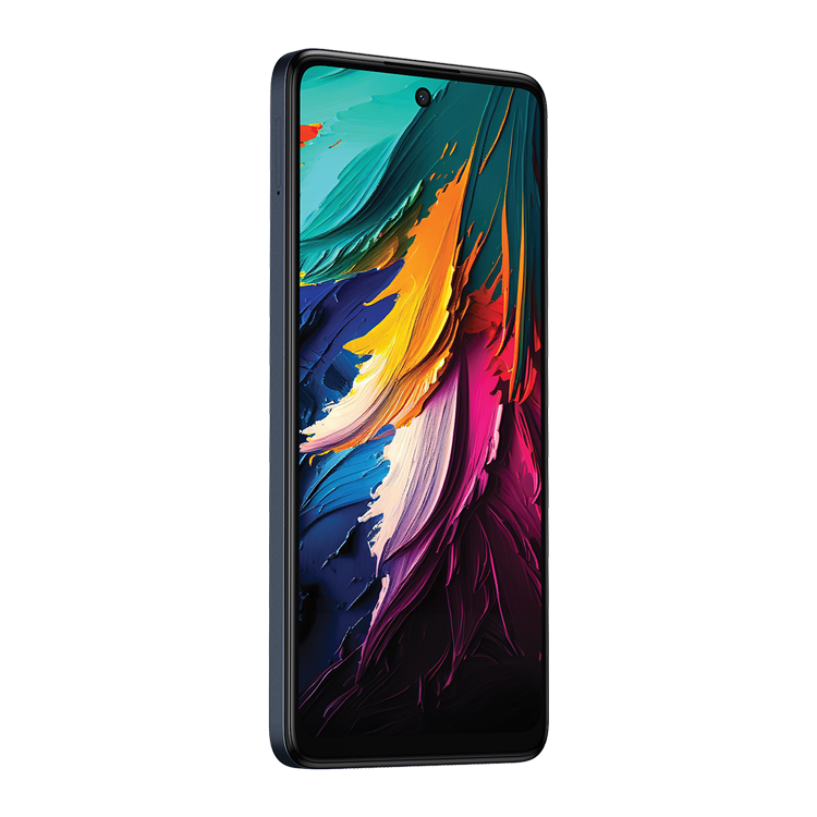 TCL 50 5G vue de côté avec bouton volume
