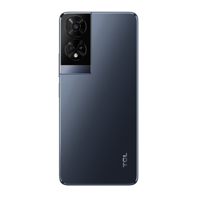 TCL 50 5G vue arrière avec appareil photo et logo