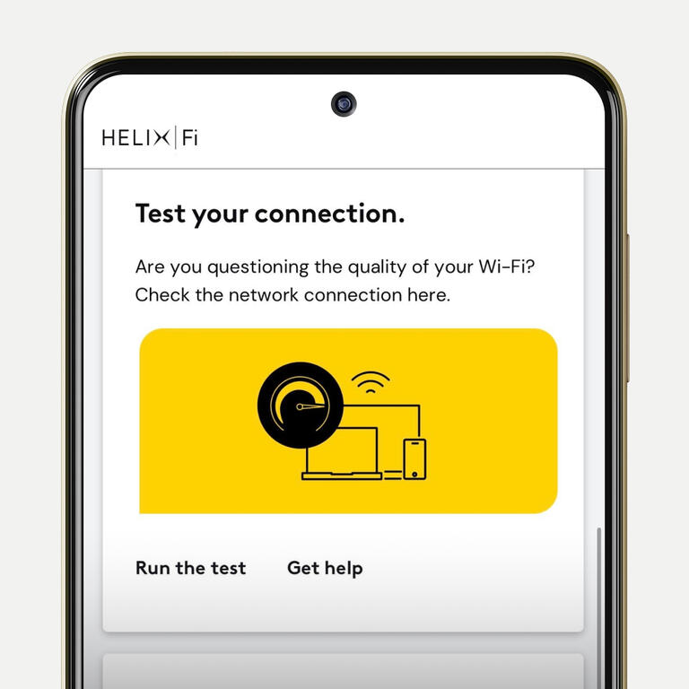 Appli Helix Test de connexion