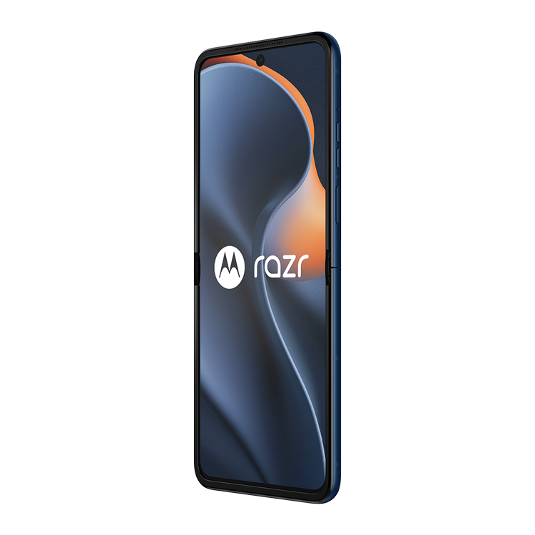 motorola razr 2025 Mer de Gibraltar vue de côté avec bouton volume