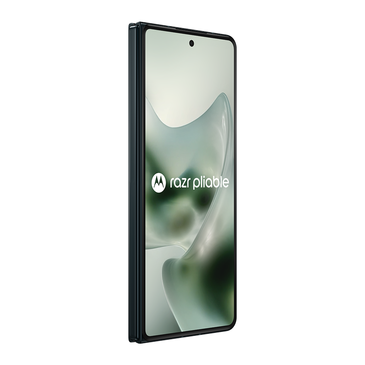 Motorola Razr Fold 2026 Bleu noirci par Pantone vue de côté gauche
