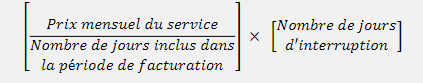 prix mensuel