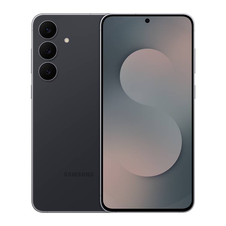 Samsung Galaxy S25 FE - Couleur Noir de jais - vue de face 