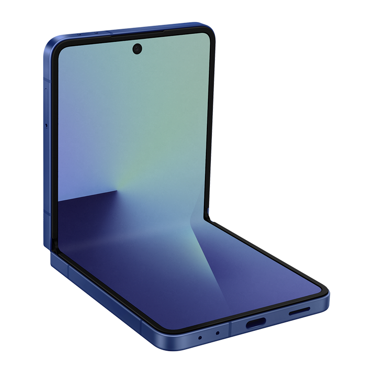 Samsung Galaxy Z Flip7 - Couleur Ombre bleu - vue de face plié