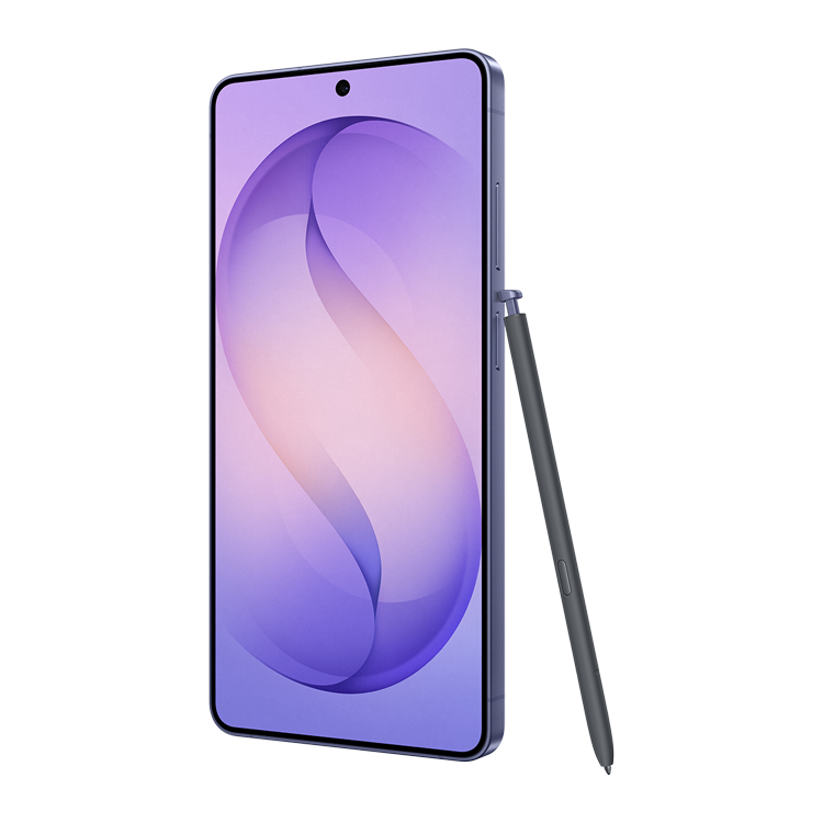 Samsung Galaxy S26 Ultra - Couleur Violet cobalt - vue de coté