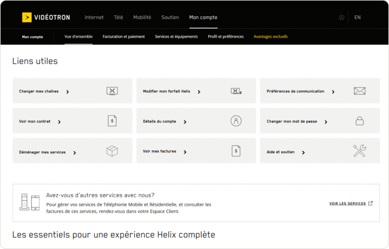 Comment voir tous vos services